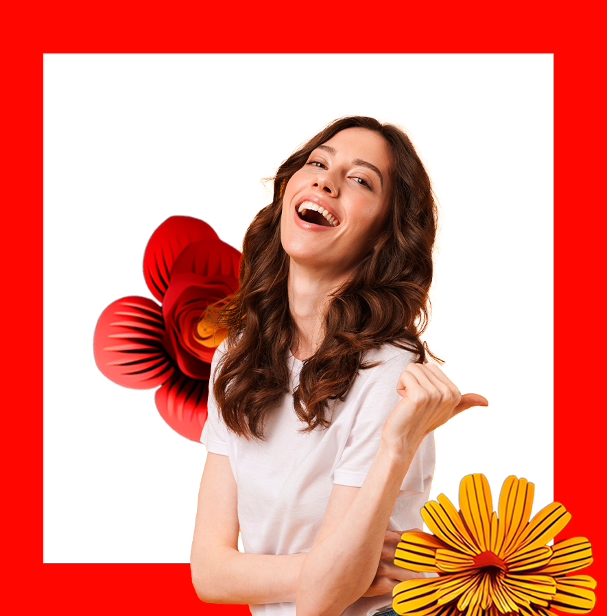 Mujer sonriendo